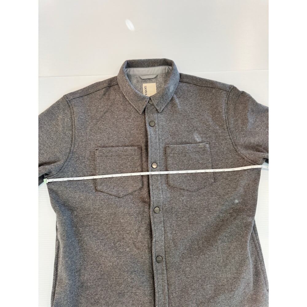 Vuori Del Mar Fleece Shirt Jacket Men's Medium Grey Shacket Gorpcore Overshirt - Picture 9 of 16